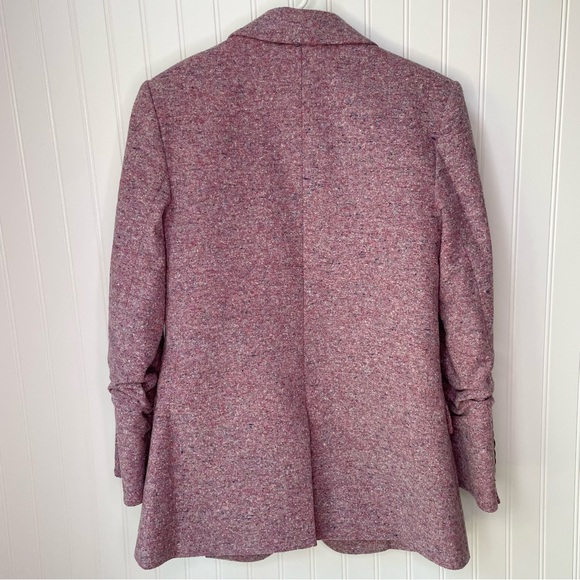 Veronica Beard Beacon Dickey Jacket Orchid Pink Tweed Size 2 Revolve - Picture 10 of 11